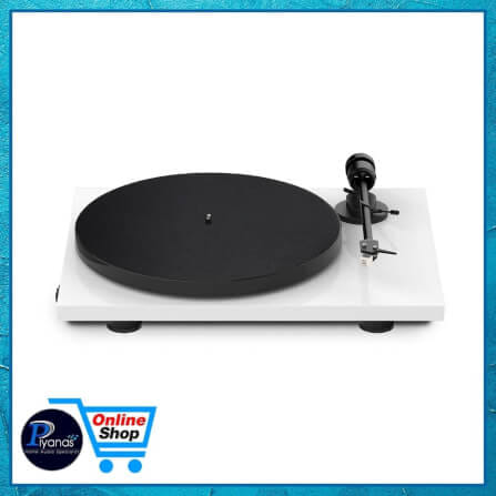 เครื่องเล่นแผ่นเสียง PROJECT : E-1 PHONO (พร้อมหัวเข็ม AUDIO TECHNICA รุ่น AT 3600L) (สีขาว)_1